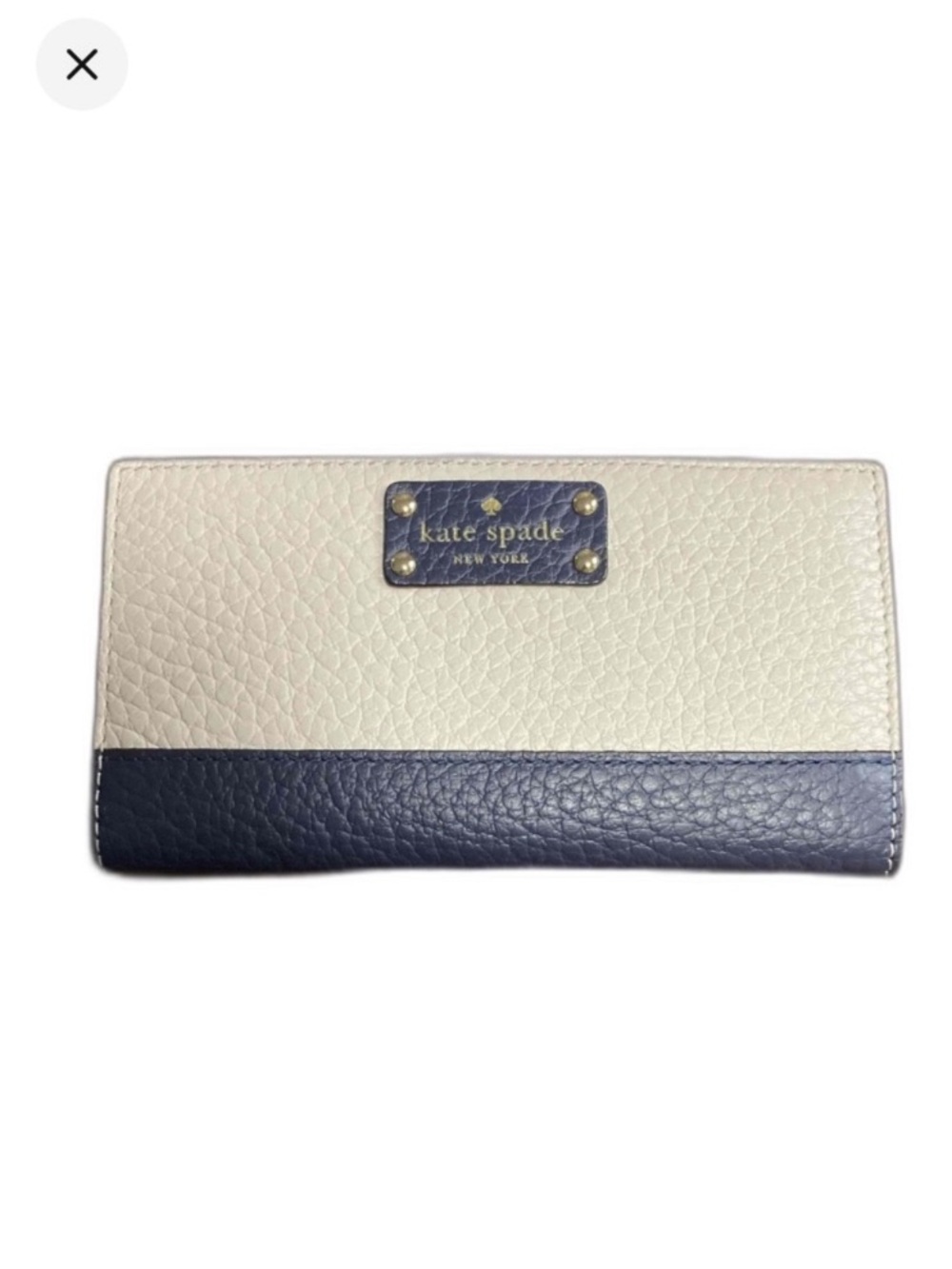 Kate Spade New York Bay Street Lacey Pebbled Leather Wallet NWT